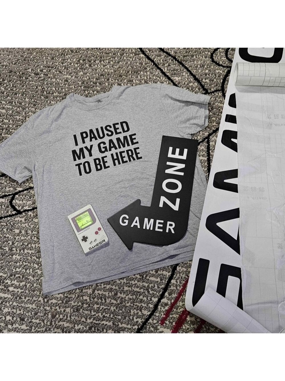 Gamer Room Bundle Gaming Zone Wall Decor Shirt Notebook